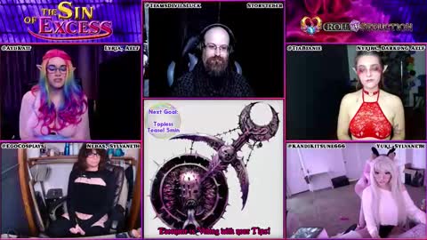 Snapshot of rollseduction chatting on November 5, 2025, 12:43 am Roll For Seduction online show from November 5, 2025, 12:43 am