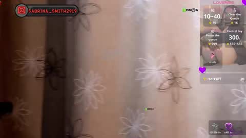 Snapshot of sabrinasmit chatting on October 8, 2025, 7:22 pm Sabrina and Smith. Instagramsabrina smith2919   NEXT SHOW  OCT. 0809111213 online show from October 8, 2025, 7:22 pm
