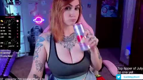 Scarlett online show from July 3, 2026, 11:00 pm