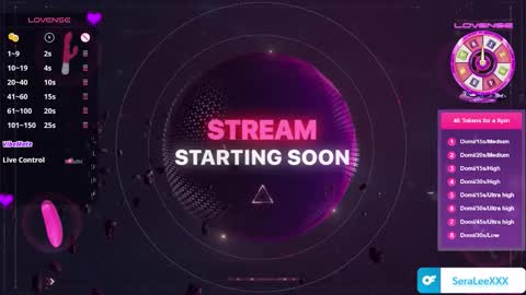 SeraLeeXXX online show from November 17, 2025, 7:30 pm