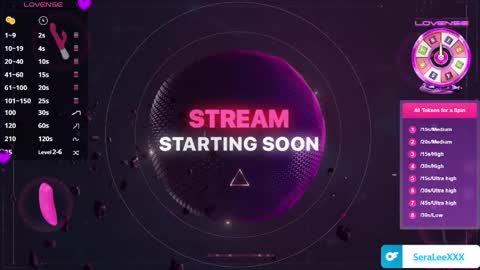 SeraLeeXXX online show from April 23, 2026, 5:15 pm