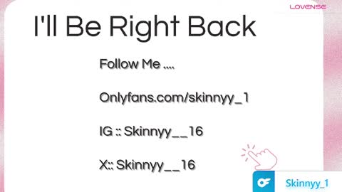Skinnyy   online show from June 1, 2026, 10:17 am