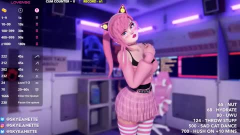 SkyeAnette online show from November 22, 2025, 2:10 am