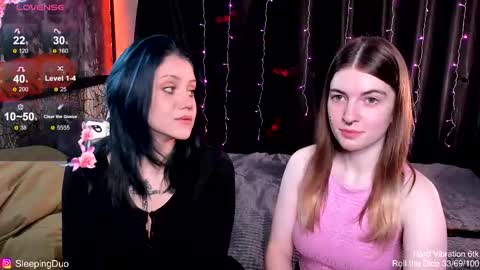 Snapshot of sleepingduo chatting on October 21, 2025, 9:21 am Hi We are Iva and Angela Nice to meet u 3 online show from October 21, 2025, 9:21 am