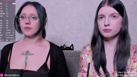Snapshot of sleepingduo chatting on March 31, 2026, 7:58 pm Hi We are Iva and Angela Nice to meet u 3 online show from March 31, 2026, 7:58 pm
