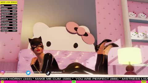  MISTRESS LISA  FIRST 3DXCHAT CAMGIRL   3dxchat anime gaming mistress domina online show from December 30, 2024, 1:36 pm