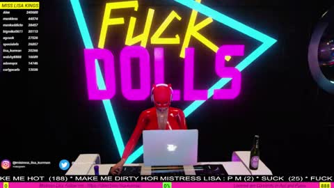 MISTRESS LISA  FIRST 3DXCHAT CAMGIRL   3dxchat anime gaming mistress domina online show from January 4, 2025, 3:39 pm