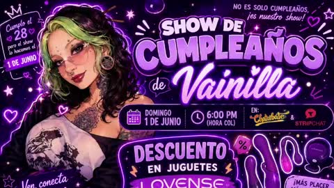 Snapshot of vainilla_l chatting on May 23, 2026, 1:22 am Vainilla Independent model online show from May 23, 2026, 1:22 am