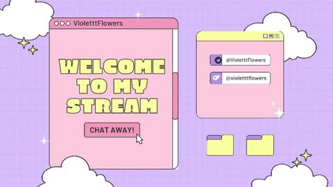 Snapshot of violetttflowers chatting on July 5, 2026, 11:45 pm Violet Flowers online show from July 5, 2026, 11:45 pm