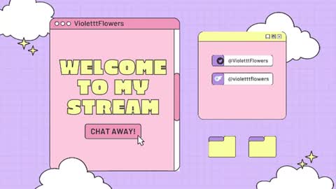 Snapshot of violetttflowers chatting on July 16, 2026, 10:21 am Violet Flowers online show from July 16, 2026, 10:21 am