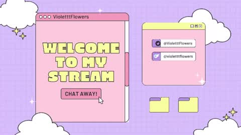 Snapshot of violetttflowers chatting on July 20, 2026, 9:06 pm Violet Flowers online show from July 20, 2026, 9:06 pm