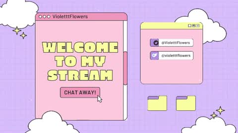 Snapshot of violetttflowers chatting on July 26, 2026, 7:54 pm Violet Flowers online show from July 26, 2026, 7:54 pm