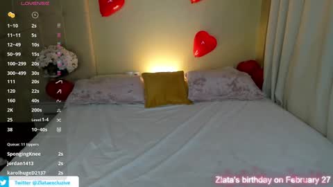 Snapshot of zlata__fox chatting on February 19, 2025, 11:46 pm Zlata  Mon Tue Thu Fri Sun Sa GMT 3 0000pm - 0600pm  online show from February 19, 2025, 11:46 pm
