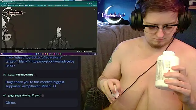 CryptidIndrid online show from January 1, 2025, 10:24 pm