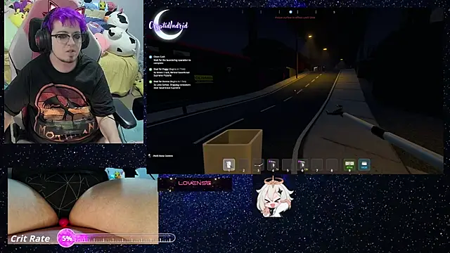 CryptidIndrid online show from September 14, 2025, 12:54 am