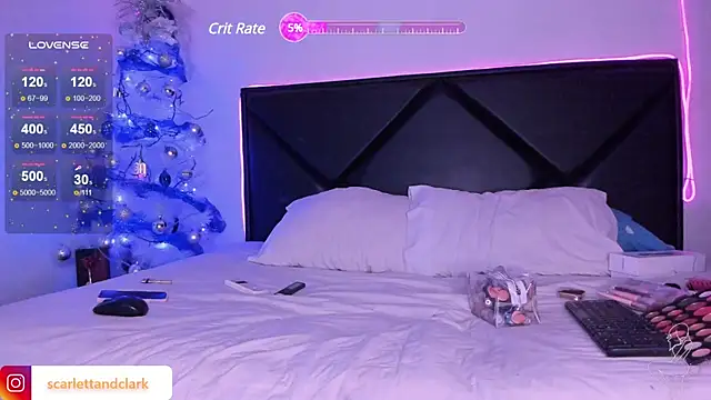 Snapshot of ScarlettAndClark chatting on December 23, 2024, 10:33 pm ScarlettAndClark online show from December 23, 2024, 10:33 pm