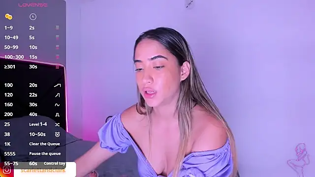 Snapshot of ScarlettAndClark chatting on March 1, 2025, 11:37 pm ScarlettAndClark online show from March 1, 2025, 11:37 pm