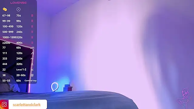 Snapshot of ScarlettAndClark chatting on March 8, 2025, 1:47 pm ScarlettAndClark online show from March 8, 2025, 1:47 pm