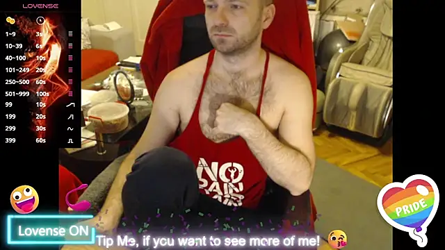 RealManHaveHairy online show from February 23, 2025, 6:01 pm