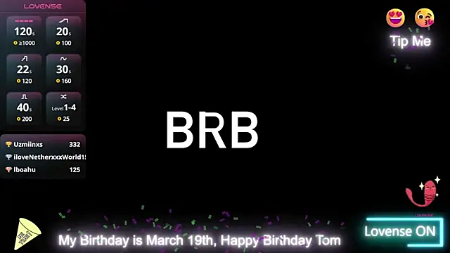 Tom blunt96 online show from March 20, 2025, 10:10 am
