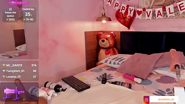 Snapshot of AnneDixie chatting on February 13, 2025, 9:20 am AnneDixie online show from February 13, 2025, 9:20 am