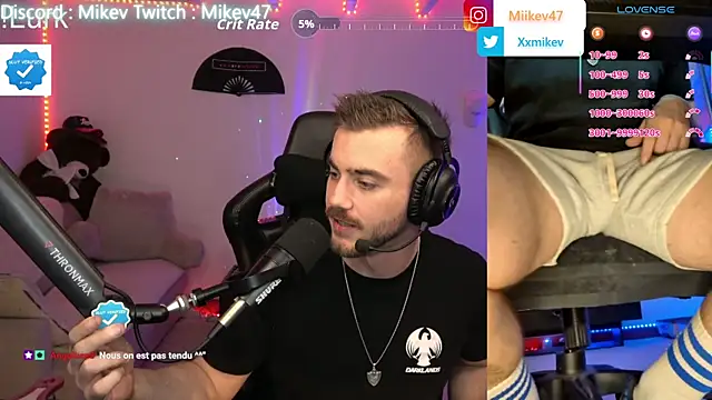 Snapshot of Mikev chatting on March 2, 2026, 7:10 pm Mikev online show from March 2, 2026, 7:10 pm