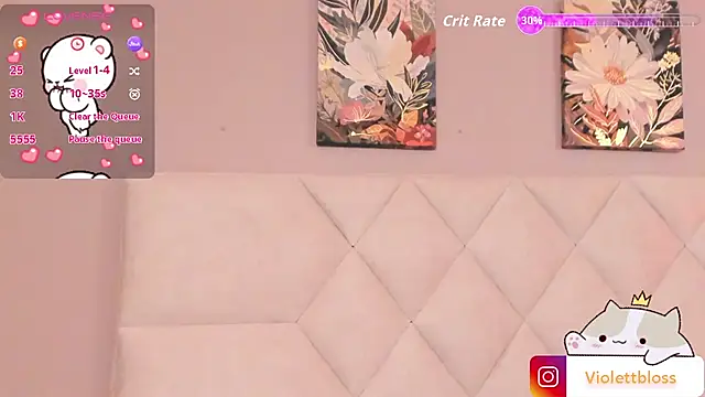 Snapshot of Violettbloss chatting on October 25, 2025, 3:25 am Violettbloss online show from October 25, 2025, 3:25 am