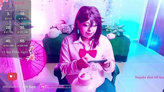 MilkyXSakura online show from February 20, 2025, 3:01 am