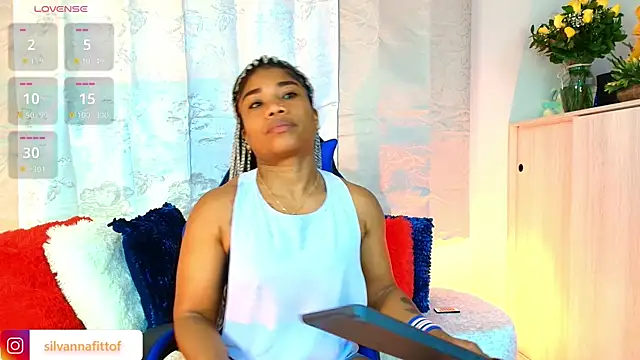 Snapshot of SilvannaFit chatting on August 3, 2026, 12:10 pm SilvannaFit online show from August 3, 2026, 12:10 pm