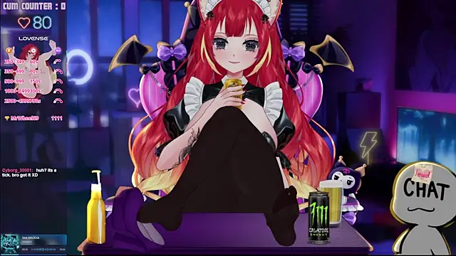 LewdKira VT online show from April 24, 2026, 5:26 pm