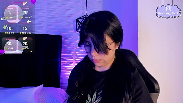 Snapshot of Melody_Black_ chatting on March 18, 2026, 8:12 pm Melody Black online show from March 18, 2026, 8:12 pm