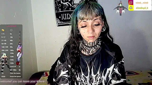 d3m0ny0 0 online show from August 10, 2026, 12:47 am