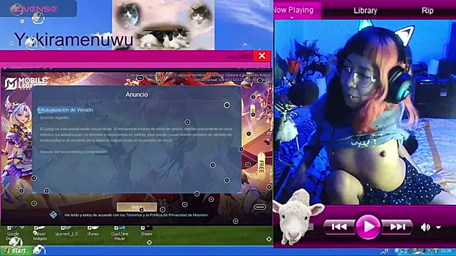 YukiRam online show from November 27, 2025, 2:02 am