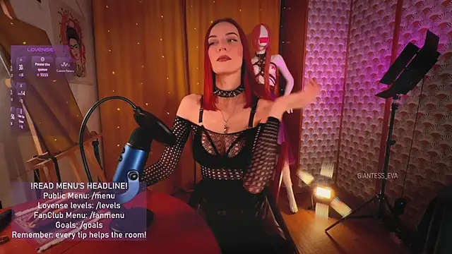 Giantess Eva online show from May 16, 2026, 7:01 pm