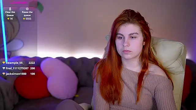 Snapshot of GingerPinky chatting on February 12, 2026, 5:02 am GingerPinky online show from February 12, 2026, 5:02 am