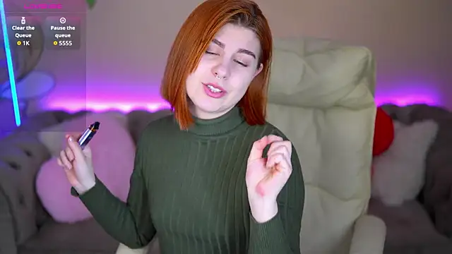 Snapshot of GingerPinky chatting on March 7, 2026, 2:03 pm GingerPinky online show from March 7, 2026, 2:03 pm