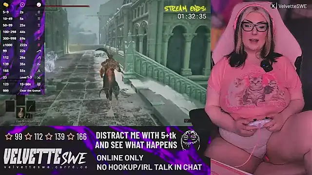 Snapshot of VelvetteSWE chatting on June 27, 2026, 5:51 pm VelvetteSWE online show from June 27, 2026, 5:51 pm
