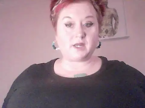 Snapshot of BustyRedxx chatting on February 23, 2026, 12:02 pm BustyRedxx online show from February 23, 2026, 12:02 pm