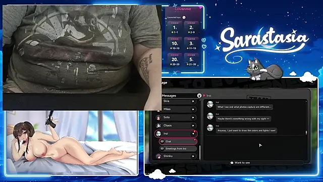 Snapshot of Sarastasia417 chatting on August 3, 2026, 9:04 am Sarastasia417 online show from August 3, 2026, 9:04 am