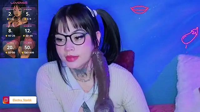 Snapshot of Electra_Starkk chatting on February 15, 2026, 1:02 am Electra Starkk online show from February 15, 2026, 1:02 am