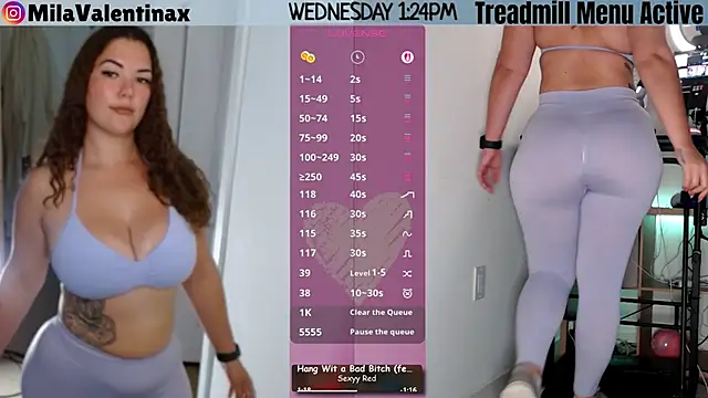 MilaValentina online show from April 22, 2026, 5:25 pm