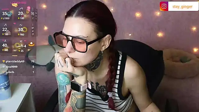 Ginger Stay online show from January 21, 2025, 8:00 pm