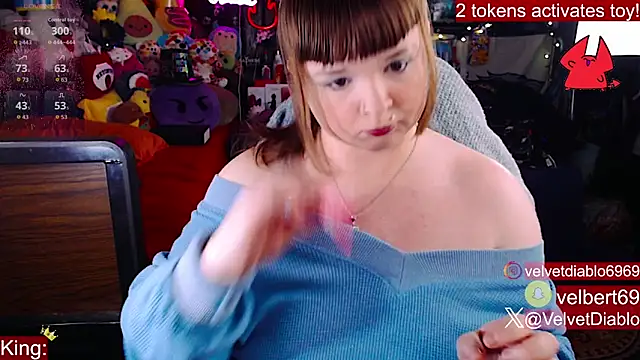 VelvetDiablo online show from January 7, 2026, 1:08 am