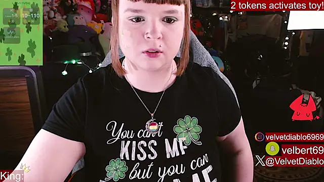 VelvetDiablo online show from March 18, 2026, 12:25 am