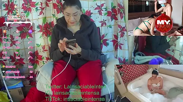 LaInsaciableIntensa online show from January 1, 2025, 10:35 pm