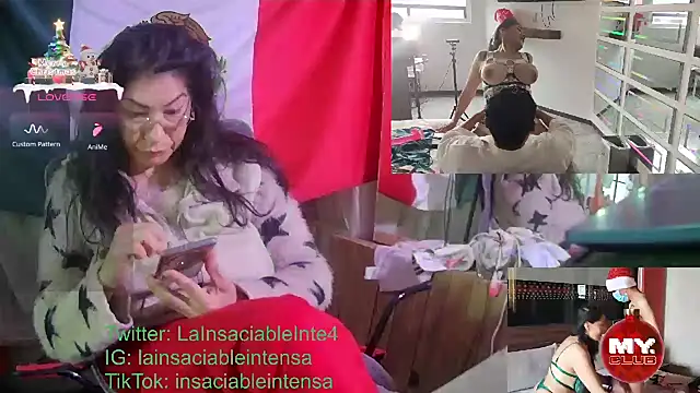 LaInsaciableIntensa online show from January 18, 2025, 1:29 pm