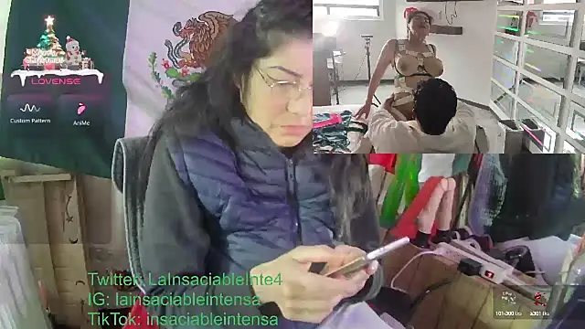 LaInsaciableIntensa online show from January 24, 2025, 1:47 pm