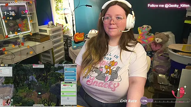 Snapshot of Geeky_Kitten chatting on October 16, 2025, 1:23 pm Geeky Kitten online show from October 16, 2025, 1:23 pm