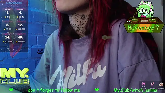 Witch Emma online show from November 7, 2025, 10:26 am