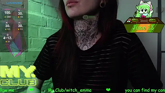 Witch Emma online show from June 13, 2026, 8:01 am
